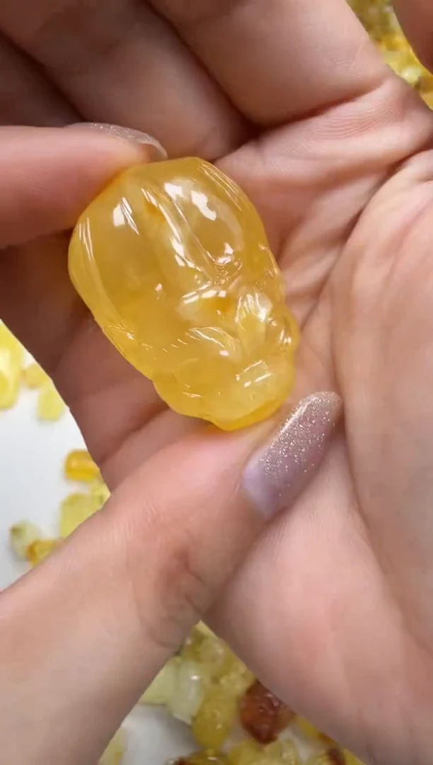 裸石琥珀未镶嵌微瑕特价