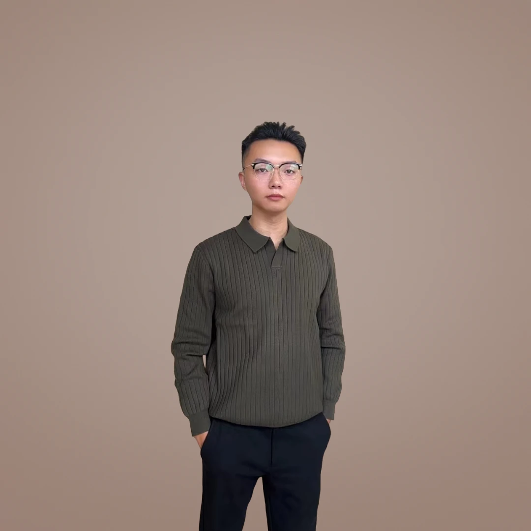 2025秋冬新款高级感毛衫时尚针织衫条纹轻奢海欧领男长袖修身毛衣