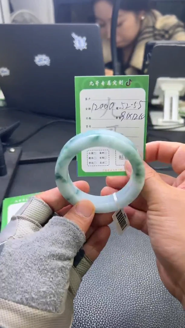 未镶嵌手镯定制翡翠天然缅甸翡翠手镯A货-027