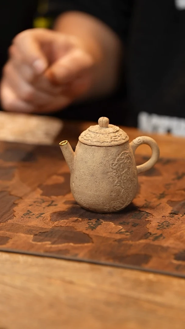 【闪购商品】【有茶器】段泥龙蛋壶