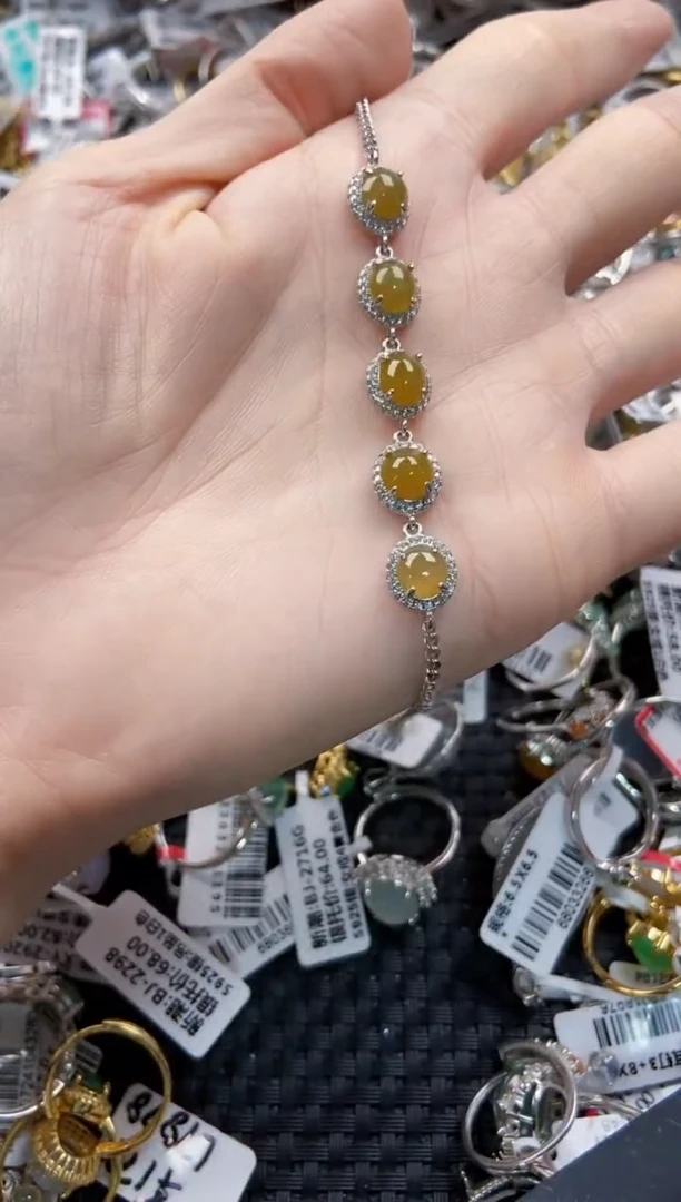 翡翠戒指银S925镶嵌777----6