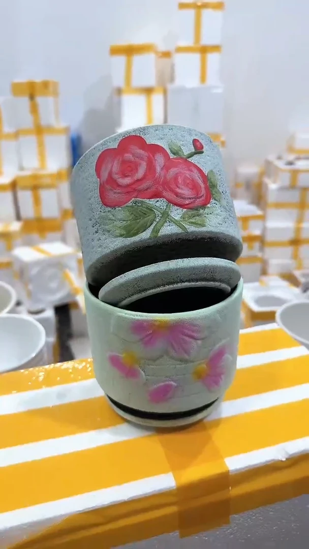 高温陶瓷花盆+E44