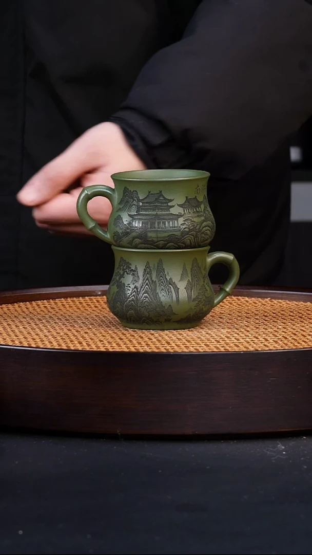 茶杯紫砂宜兴全手工原矿紫砂杯