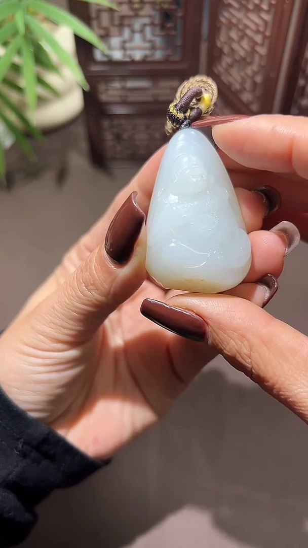 未镶嵌和田玉挂件和田玉佛公挂件39