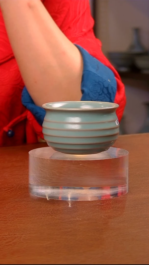 【闪购商品】瓷片君子手签弦纹杯........