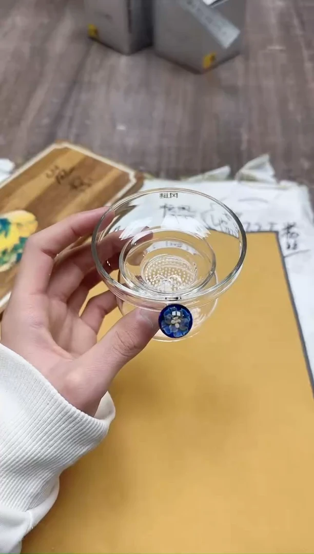 【闪购商品】其他风谜花语观山茶漏透明