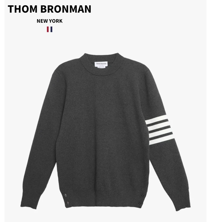 TB【官方正品】THOM BRONMAN汤姆布郎四条杠纯棉圆领秋冬针织衫毛衣