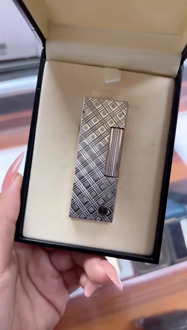 纯铜登家银色 特殊纹路 带盒