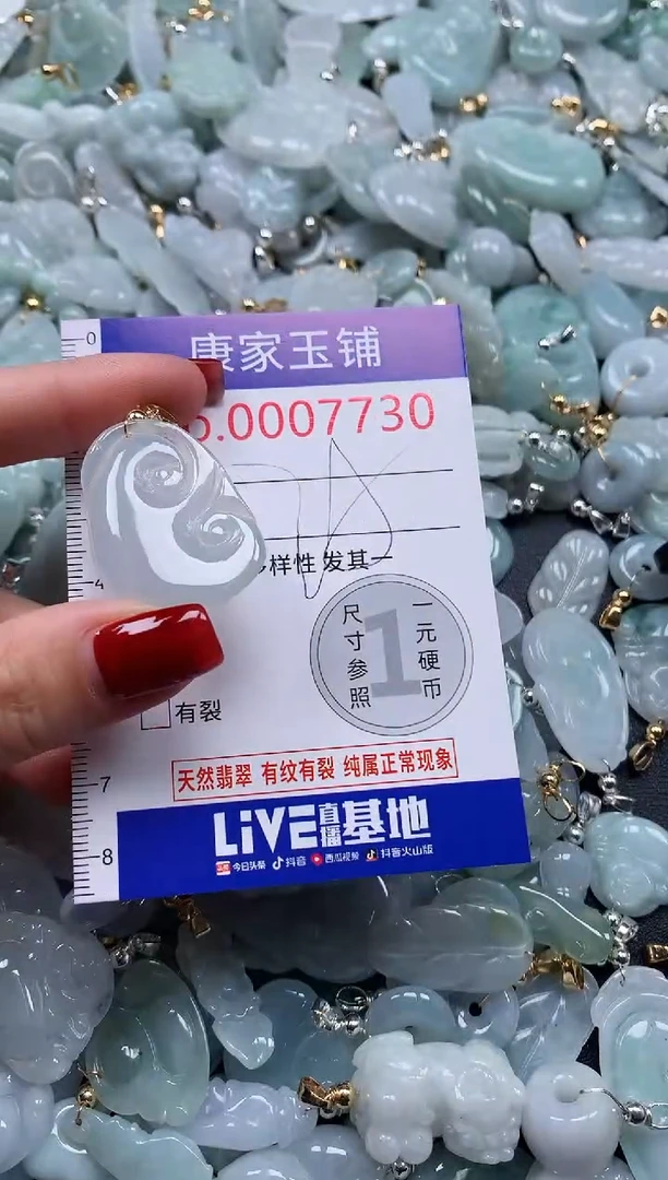 翡翠未镶嵌吊坠(不含链)7730