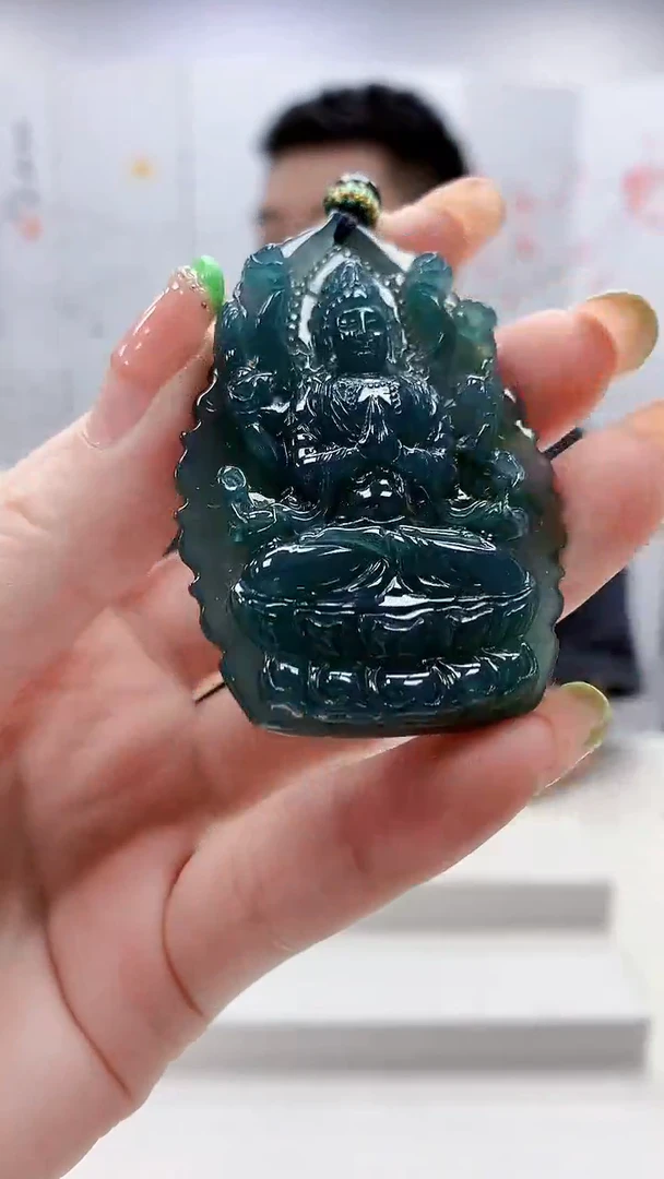 未镶嵌定制翡翠5028ry-毛货挂件13