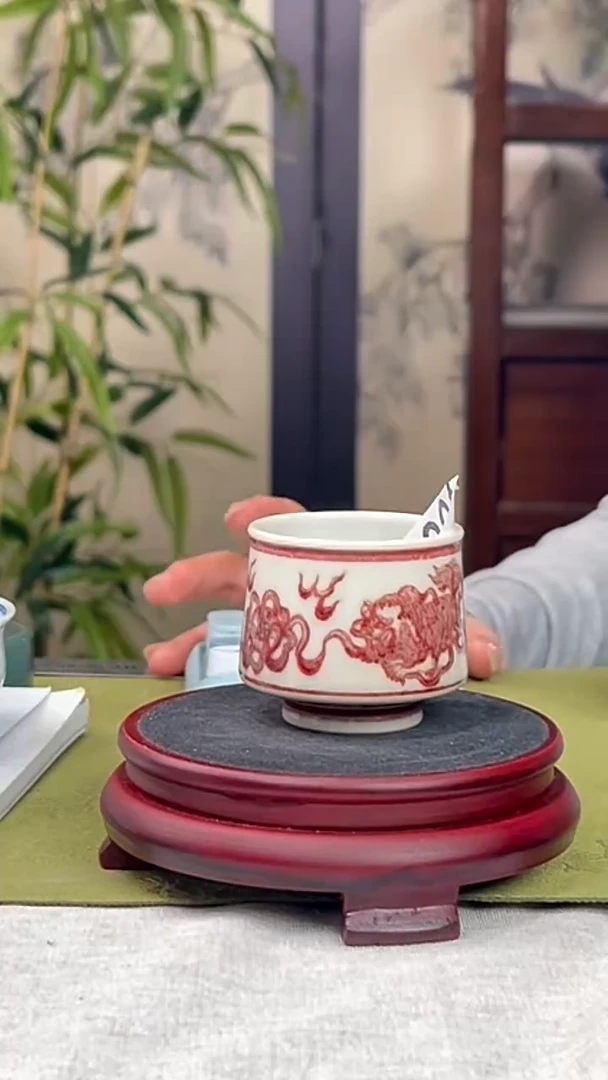瓷片景德镇毛仔柴窑杯