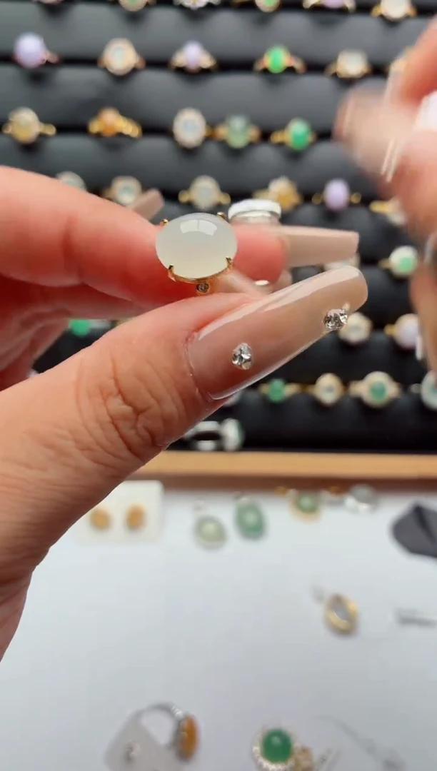 吊坠(不含链)银S925镶嵌翡翠.