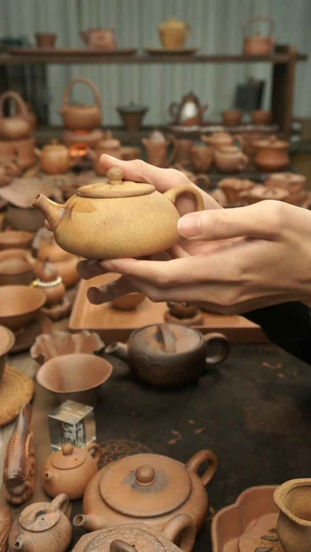 老岩泥原矿老岩泥  石瓢壶175ml