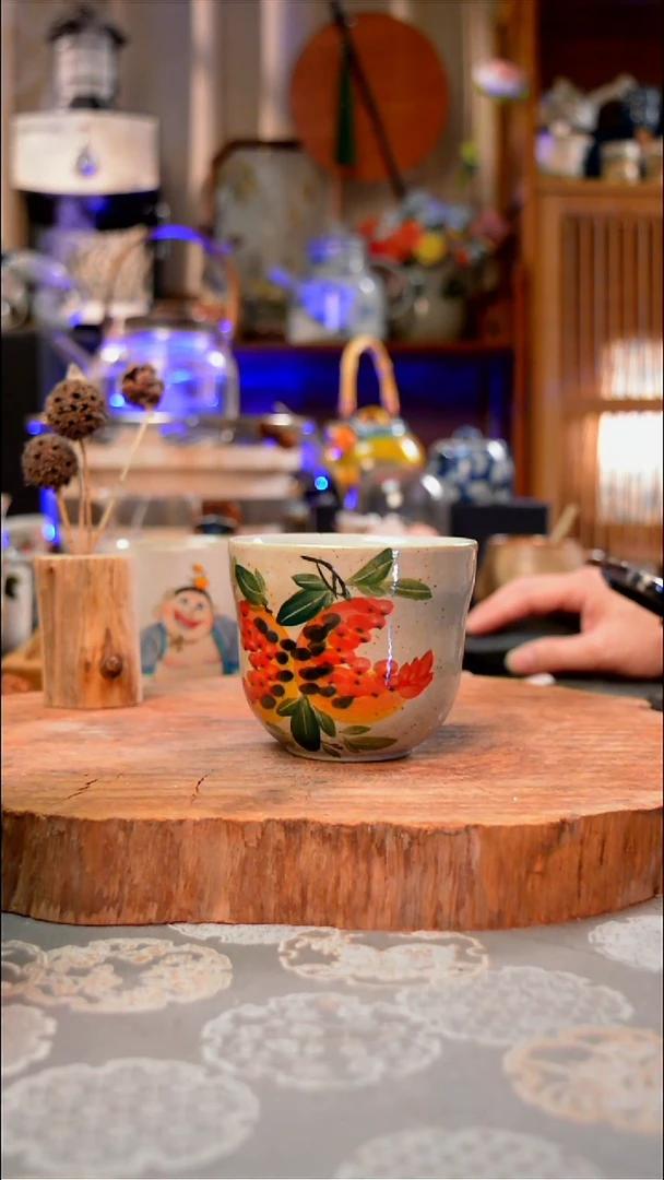 【闪购商品】杯子石榴手工手绘手工手绘
