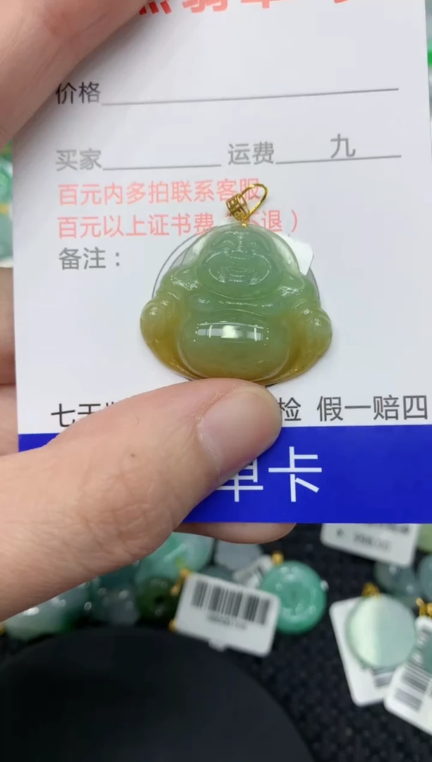 【闪购商品】翡翠颈饰18K金镶嵌11111111