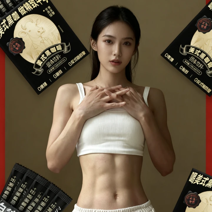 飞龙雨美式黑咖啡速溶0蔗糖0脂肪提神健身学生党上班族必备