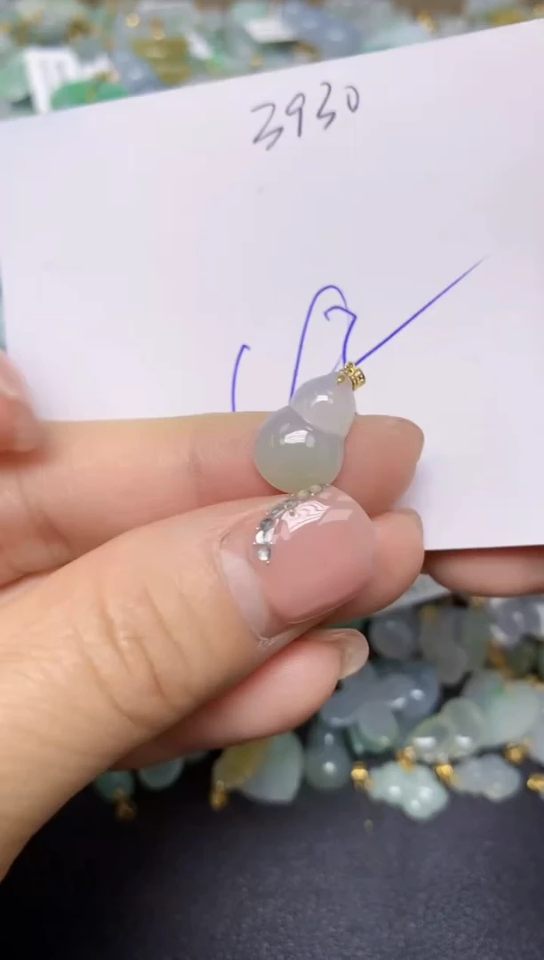 【闪购商品】翡翠挂件18K金镶嵌 天然翡翠A货