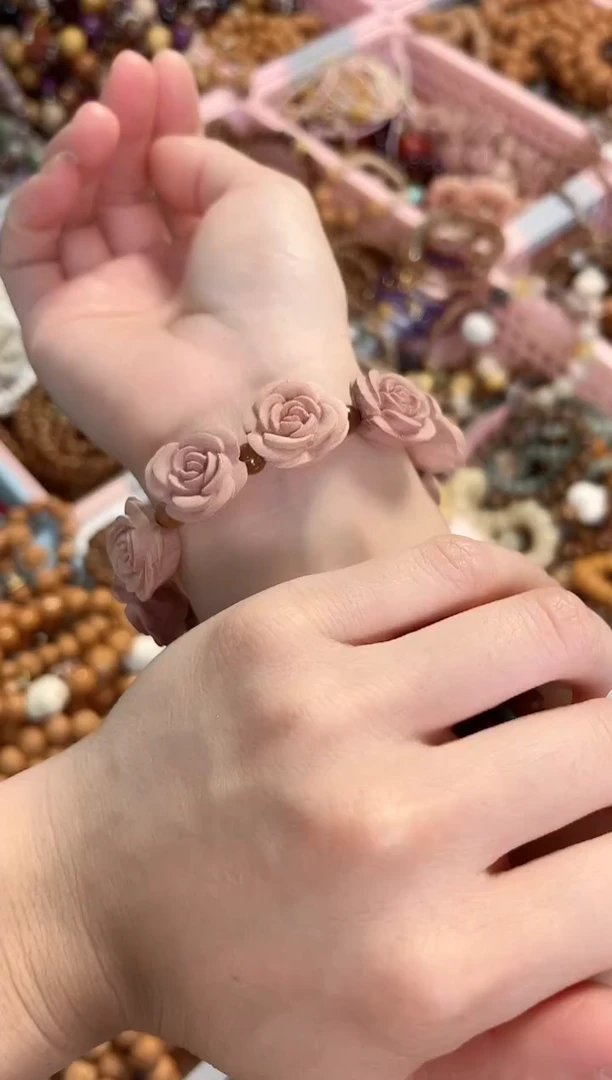 柏木手串/手链血柏木玫瑰花手串