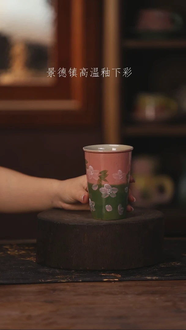 陶瓷景德镇高温釉下手绘陶瓷072