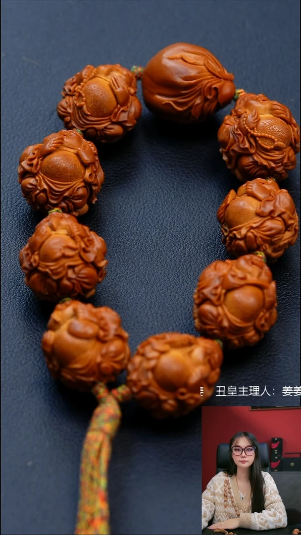 手串/手链橄榄核2.4骑兽童子财神手持
