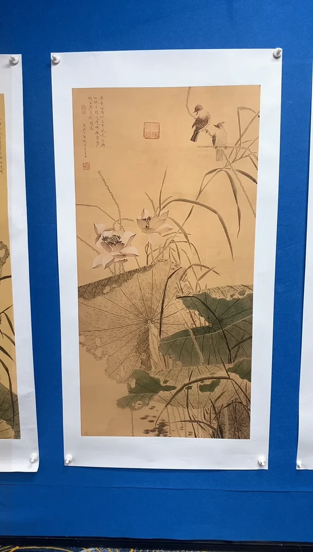 【闪购商品】国画张巨富  仿古荷花2号