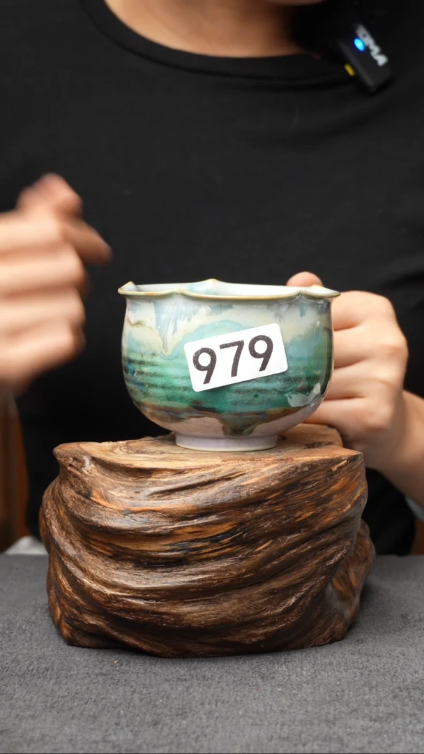 杯子979景德镇手创颜色釉杯（食品级）带冰裂纹