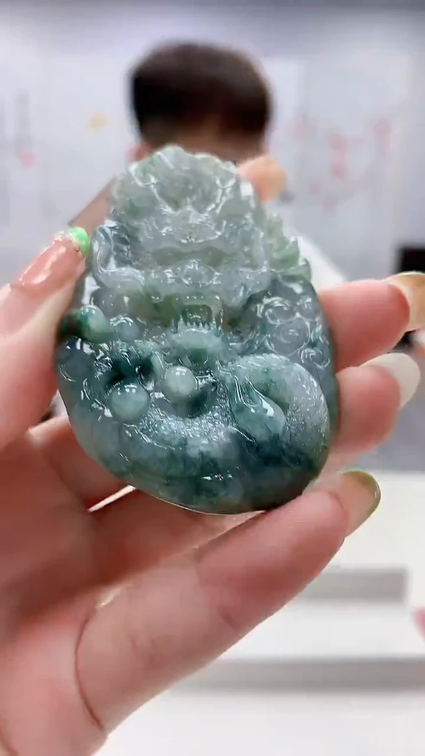 未镶嵌定制翡翠4868ry-毛货挂件89