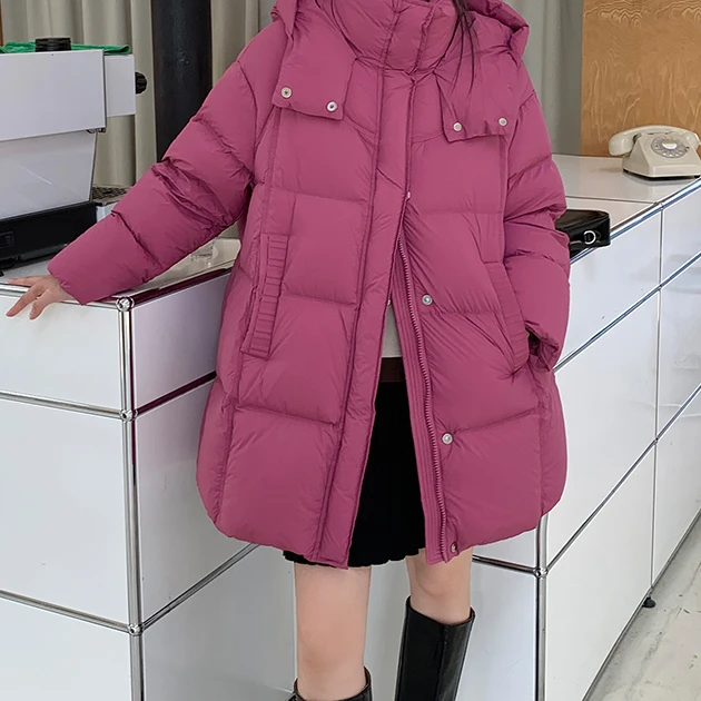 【新国标90绒】冬季新款极寒系列连帽中长款羽绒服