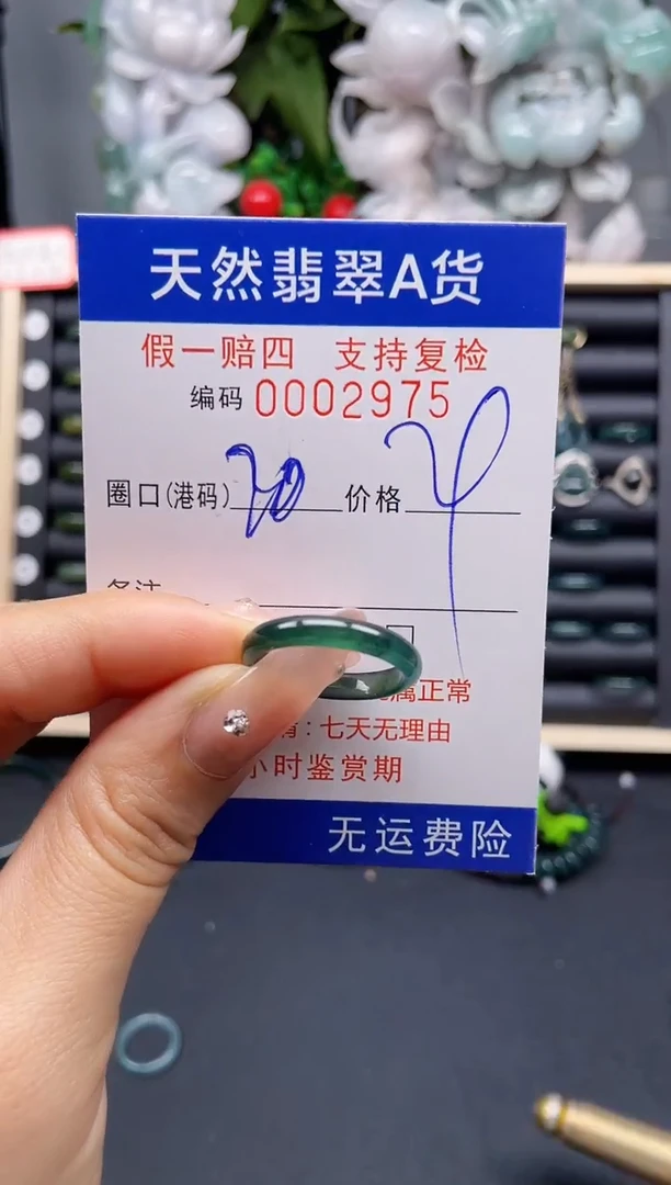 翡翠戒指未镶嵌20*2975-