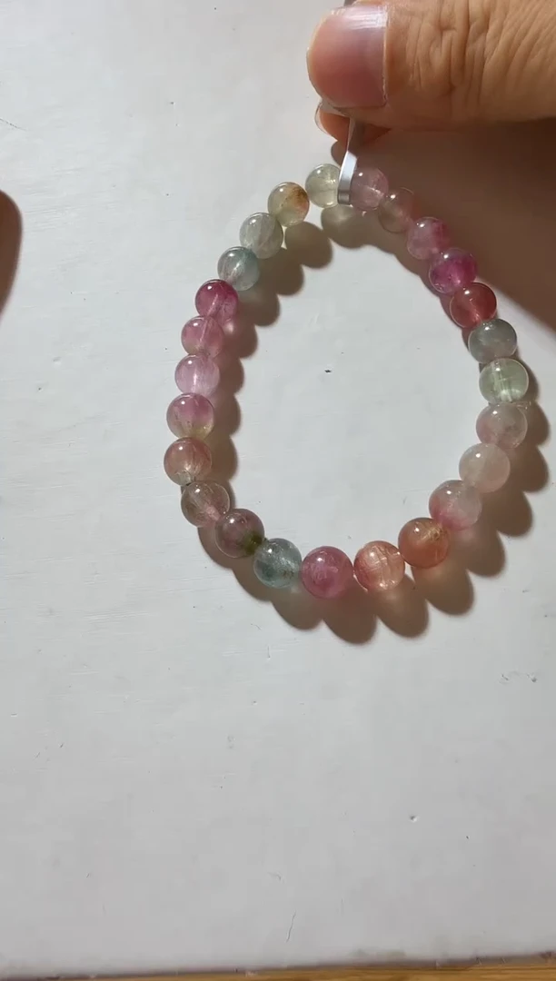 未镶嵌手链碧玺优0198 约7mm