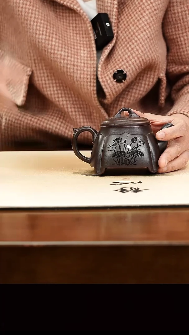 茶壶紫砂宜兴原矿紫砂壶孤品