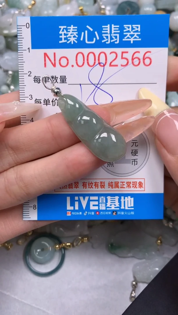 翡翠未镶嵌颈饰含绳0002566