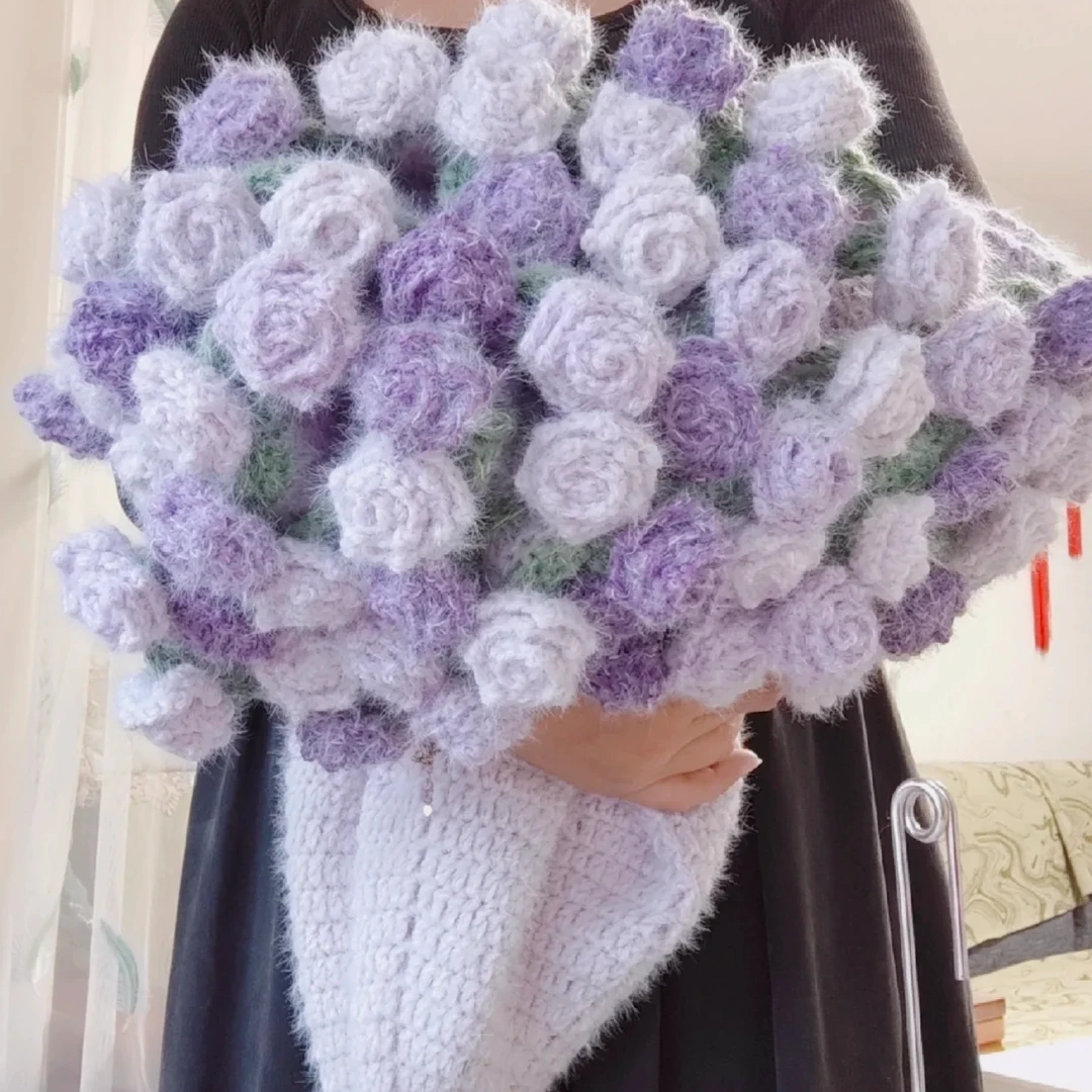 【正品如意鸟轻岚】混纺长绒渐变色花束毯圣诞元旦礼物  非成品