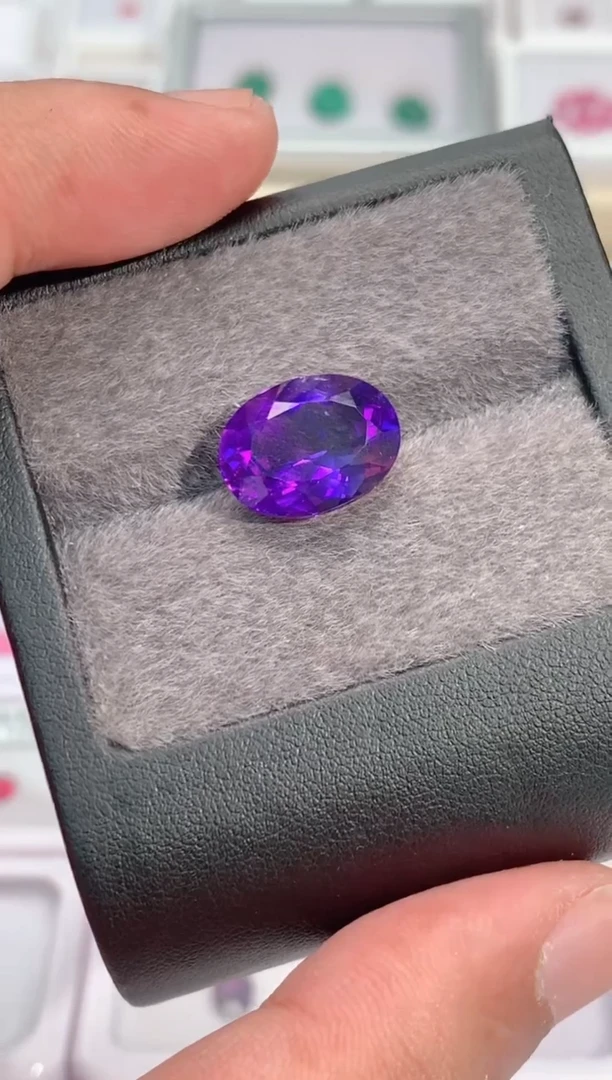 紫晶珠宝半成品未镶嵌7.7-77紫水晶