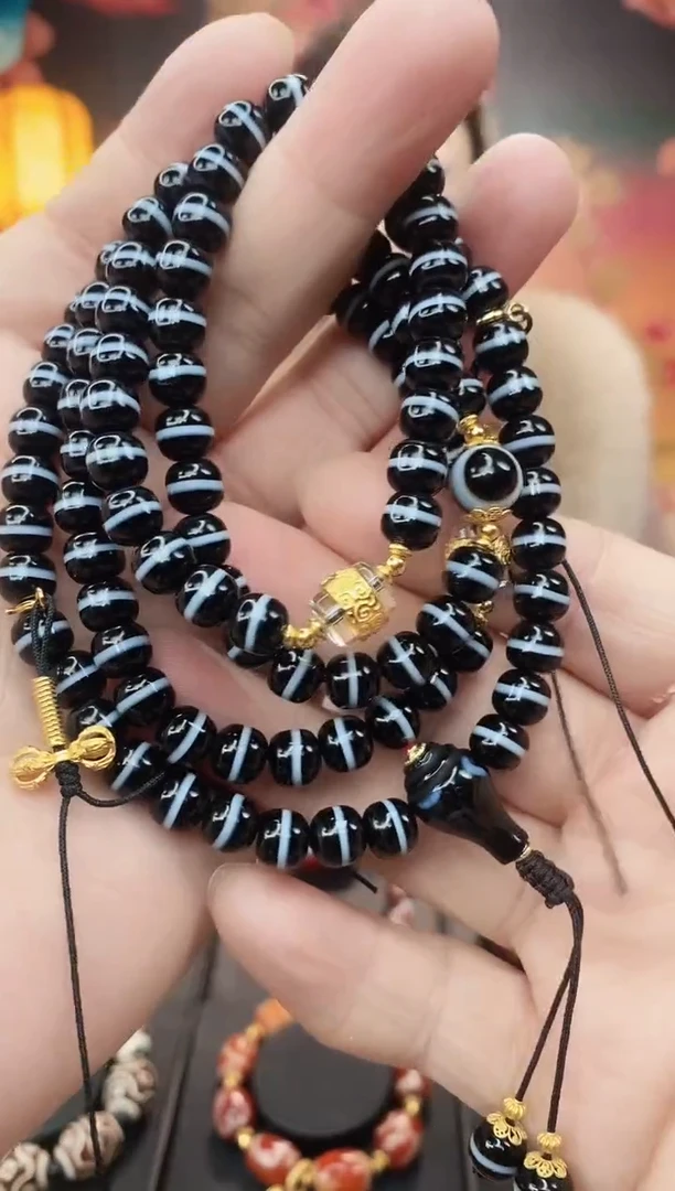 【闪购商品】玛瑙/玉髓毛衣链未镶嵌玛瑙一线108毛衣链