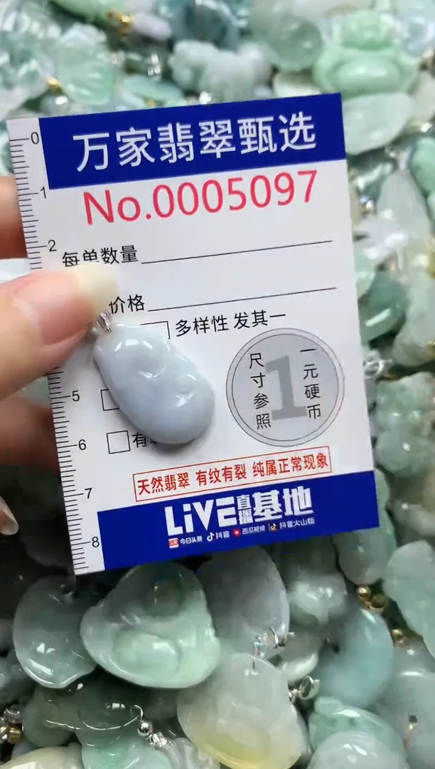 吊坠(不含链)未镶嵌翡翠5097
