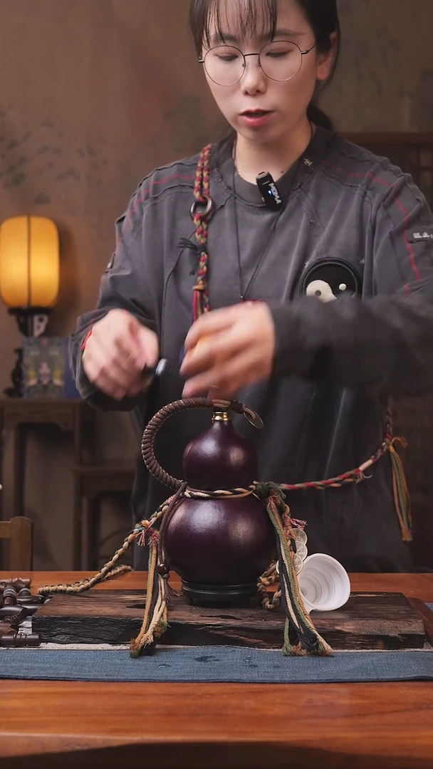 1759号精品大漆葫芦防腐防渗装水茶酒