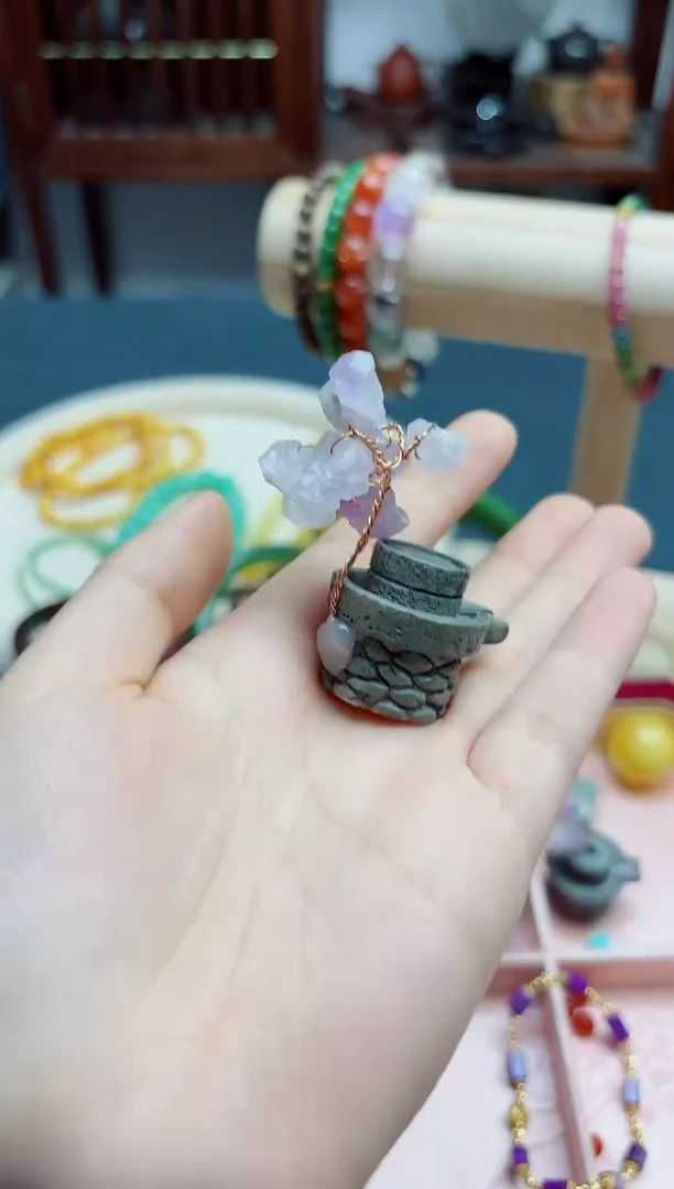 摆件未镶嵌紫晶紫晶摆件*1 YX