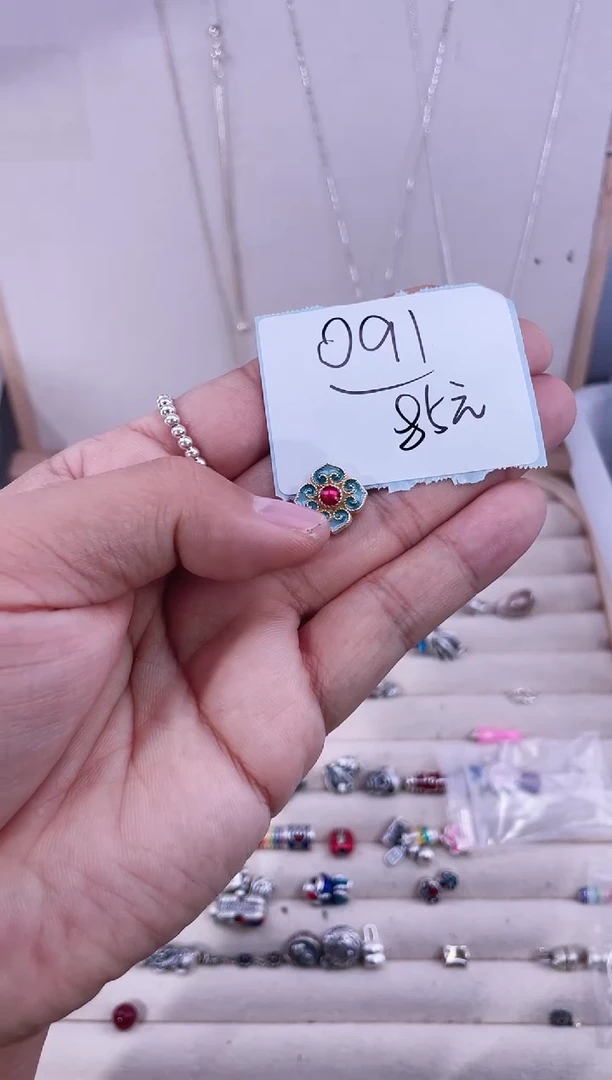 无足银开**苗纯银配件091