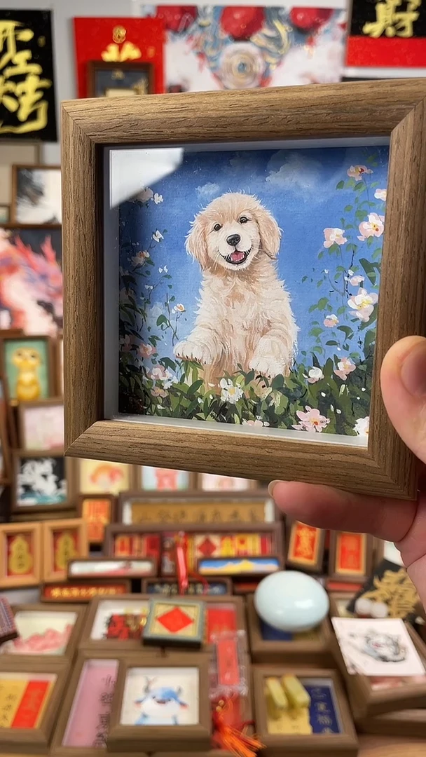 国画纯手绘书法绘画作品