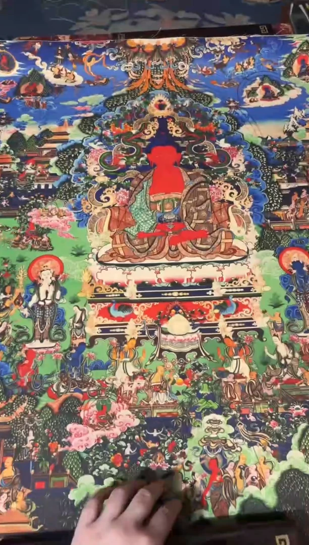 卷轴画龙妹的唐卡tk16