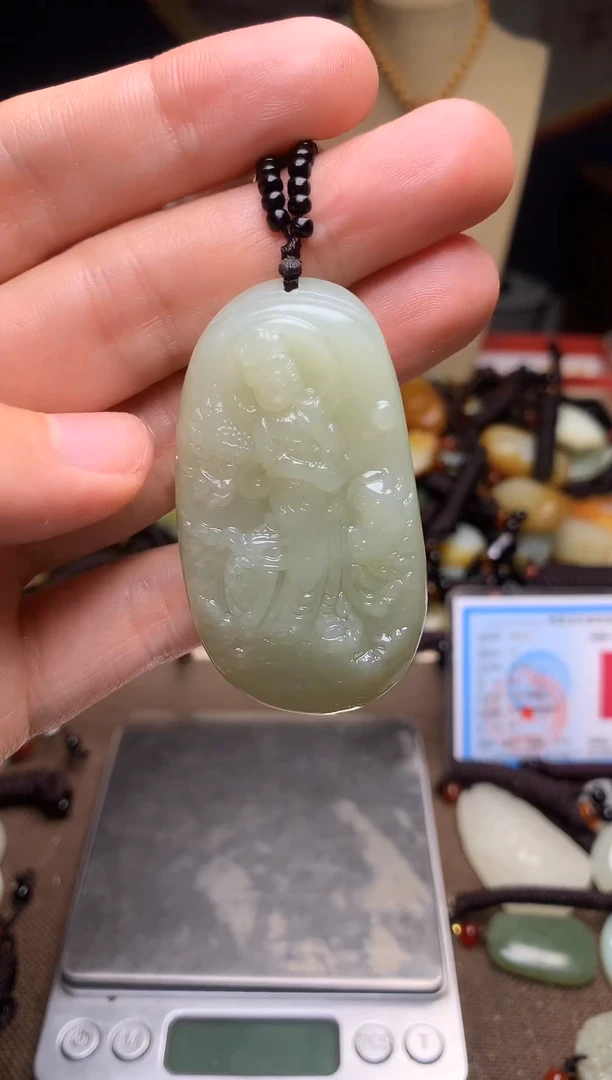 颈饰未镶嵌和田玉新疆料青海料清水和田玉吊坠