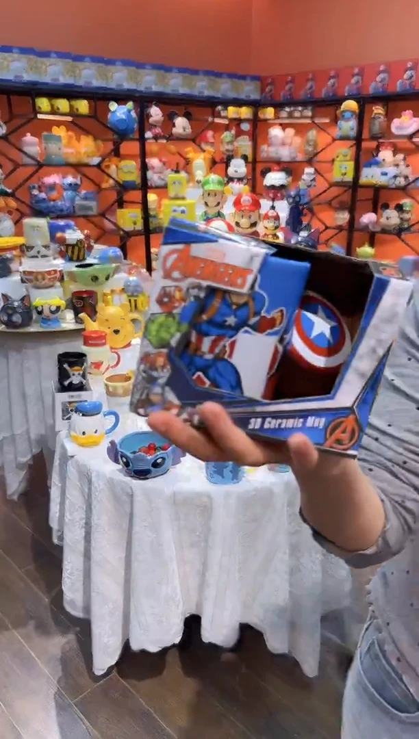 瓷片@@美国队长盾牌陶瓷水杯