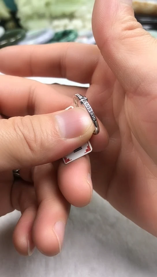 【闪购商品】锆石以实物为准银S925镶嵌戒指