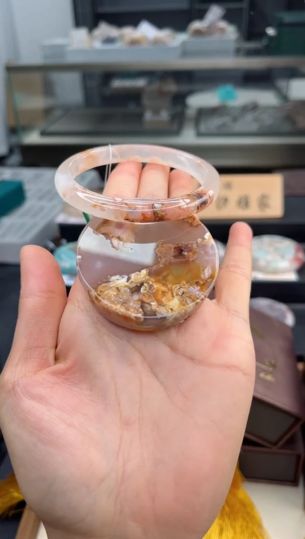 石英质玉手镯未镶嵌57圈口（赠送镯心）642767
