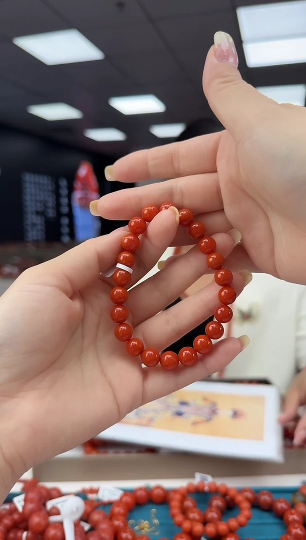 南红玛瑙珠串未镶嵌多样发其一/9/HS9992638