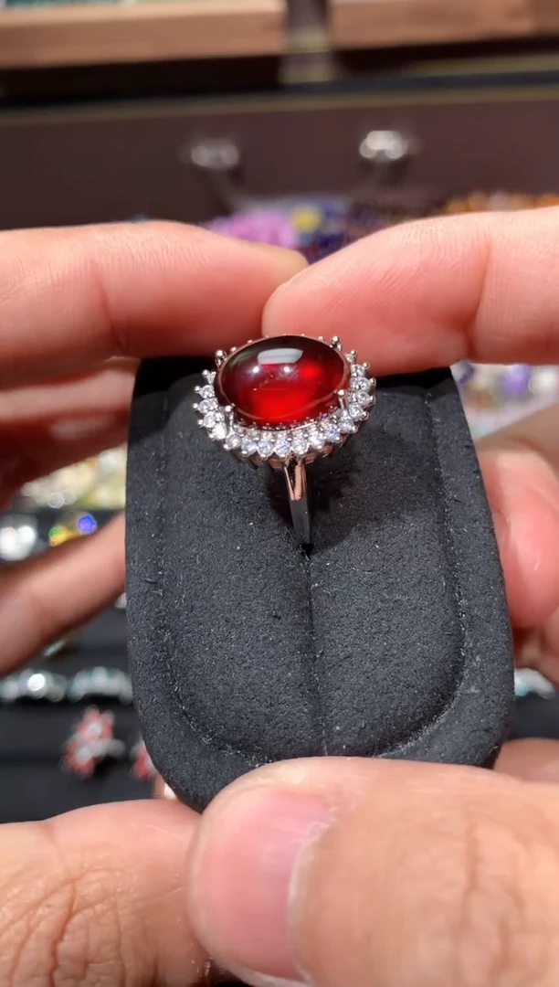 未镶嵌戒指石榴石P31【多样性发其一】