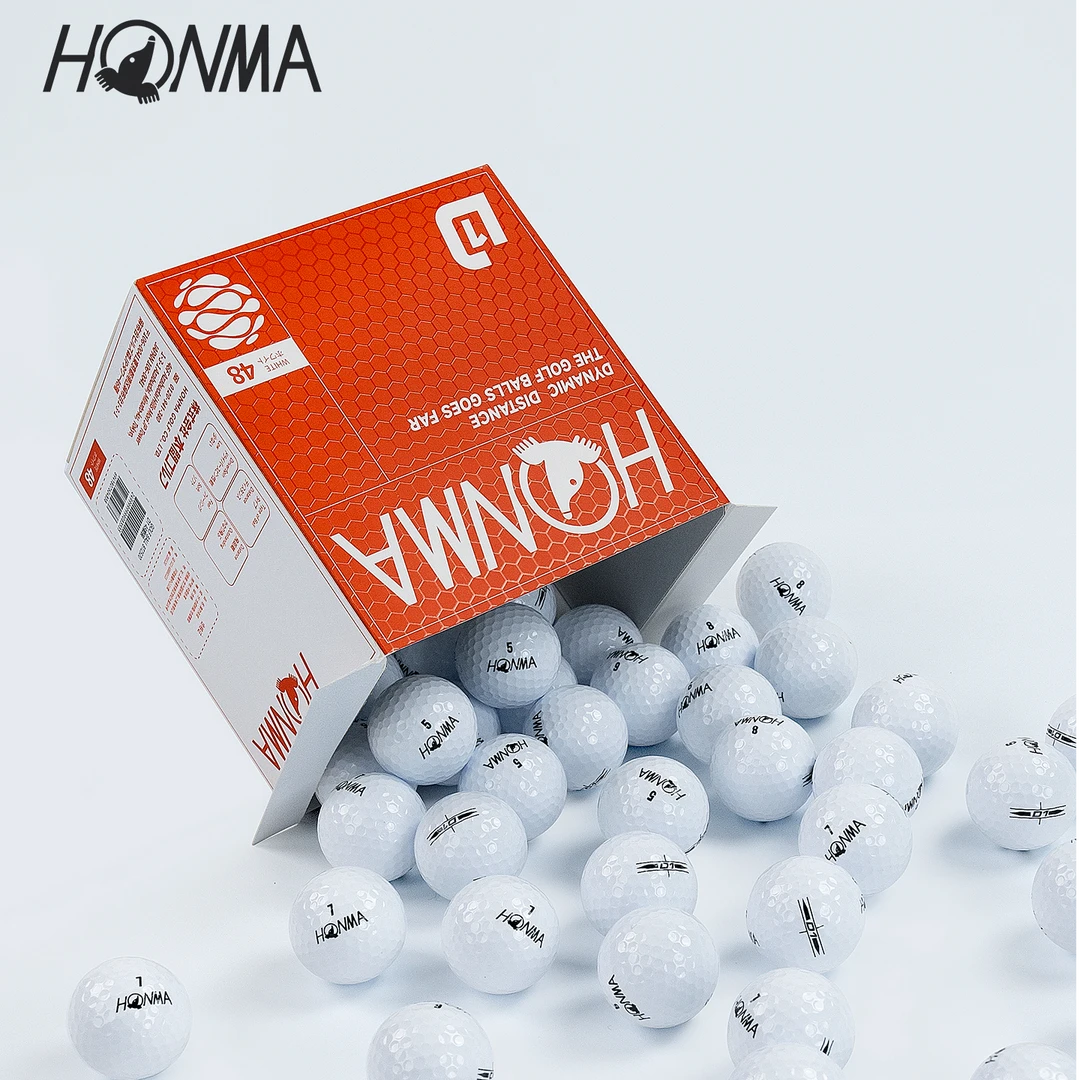 Honma 一袋球王D1 48颗装双层球两层球下场用球远距口粮球畅打装