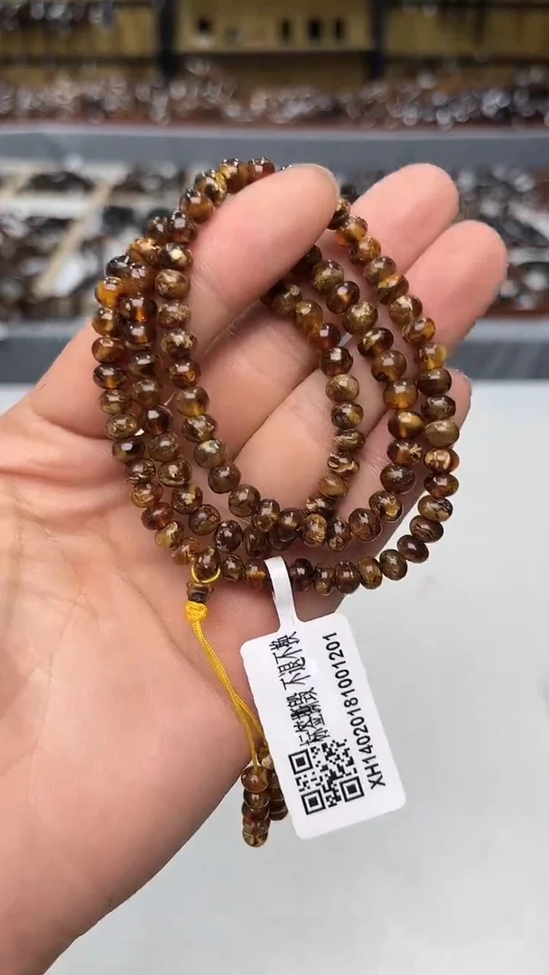 裸石琥珀未镶嵌抚顺琥珀6+花蜡多样性发其一