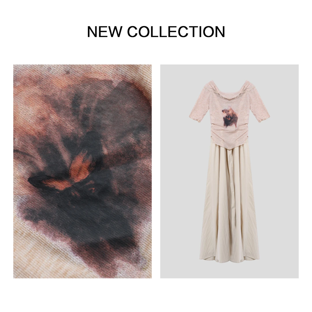 【小依专享】D3F38006A时尚优雅风套装休闲显瘦针织上衣气质-8006